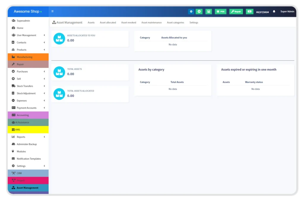 Asset Management Module
